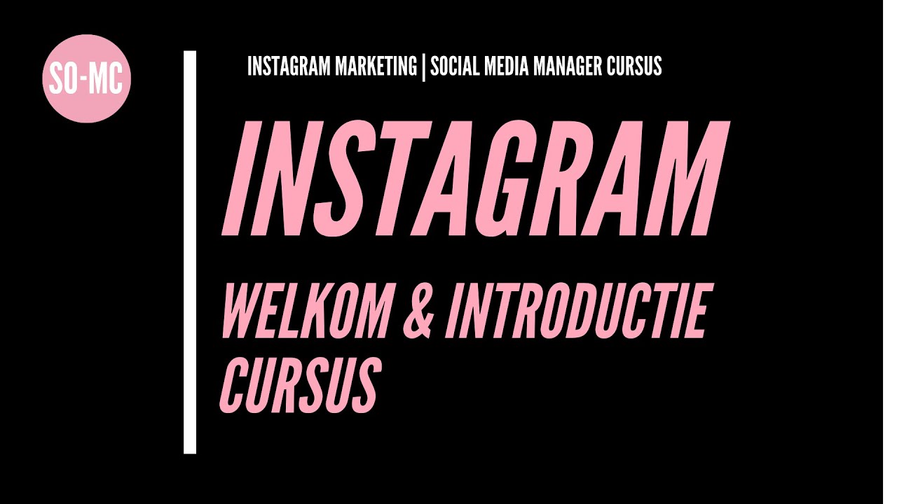  Modulo 1. Corso di marketing su Instagram Benvenuto |  Corso Instagram GRATUITO
